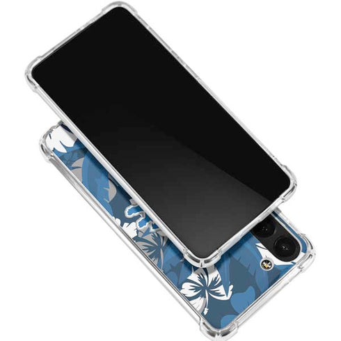 NFL Detroit Lions Tropical Print Galaxy S24 FE Clear Case